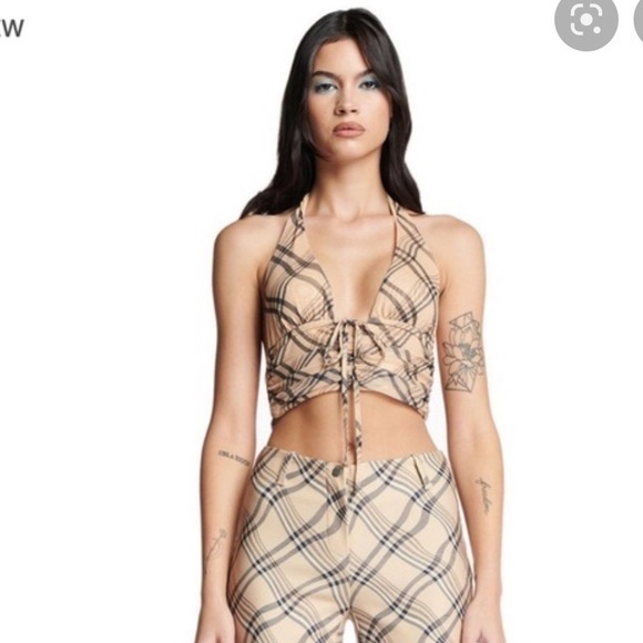 (SOLD) I AM GIA Carmel Crop Top - Picture 2 of 3